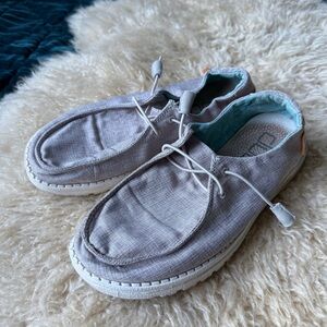 Hey Dude Wendy Chambray Beige Shoes